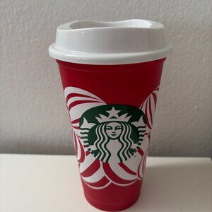 Starbucks 16 oz Reusable Holiday Red Cup